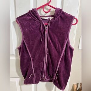 Zip up hooded vest